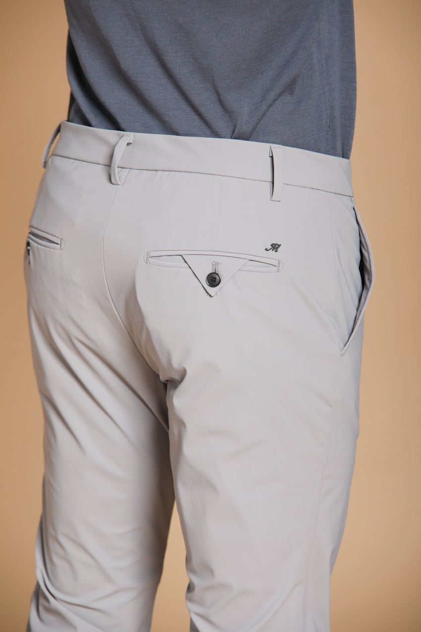 Milano Dynamic Herren Chino Jogger Hose aus supertechnischem Jersey Extra Slim Fit