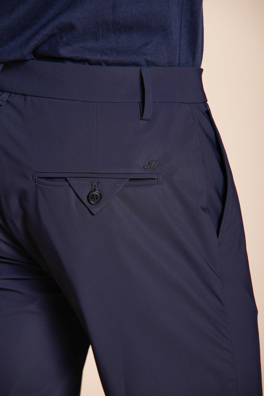 Milano Dynamic pantalone chino jogger uomo in jersey super tecnico extra slim fit