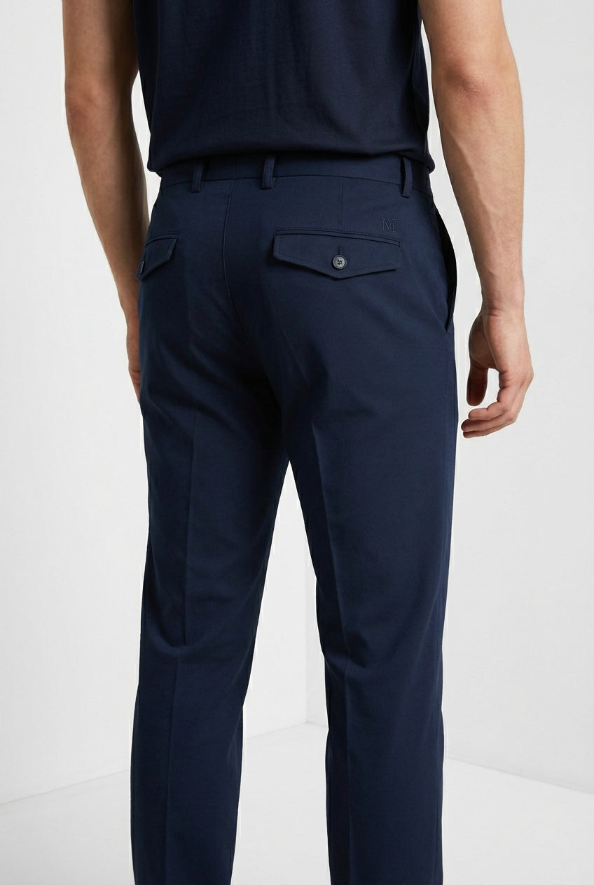 Milano Dynamic pantalone chino jogger uomo in jersey super tecnico extra slim fit