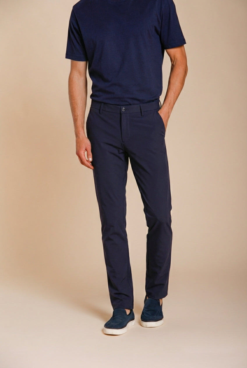 Milano Dynamic pantalone chino jogger uomo in jersey super tecnico extra slim fit