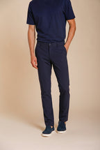 Milano Dynamic pantalone chino jogger uomo in jersey super tecnico extra slim fit