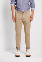 Torino Travel Hose Chino Herren aus technischem Travel Stretch Satin slim fit