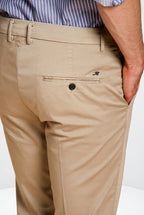 Torino Travel Hose Chino Herren aus technischem Travel Stretch Satin slim fit