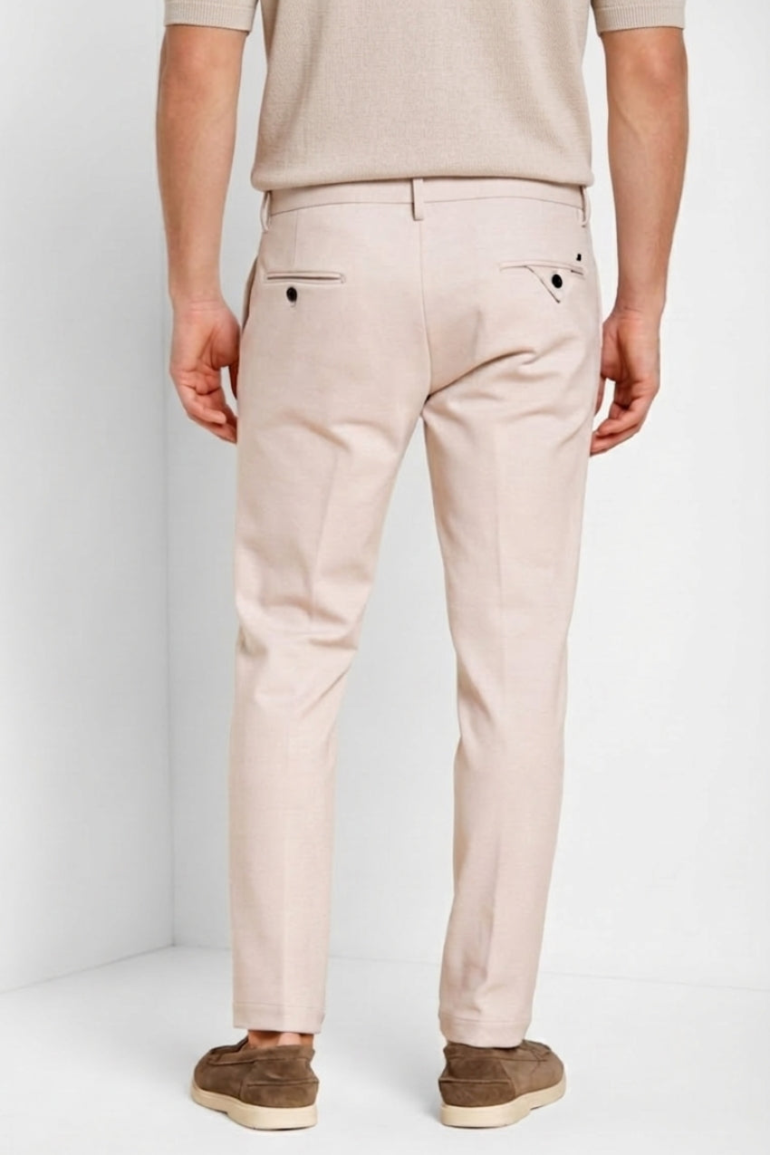 Torino Jog Hose Chino Jogger Herren aus Stretch-Piqué-Jersey slim fit