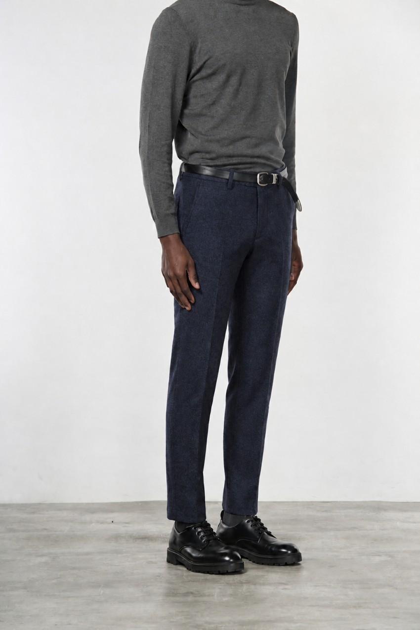 Torino Jog pantalone chino uomo in jersey flanella slim fit