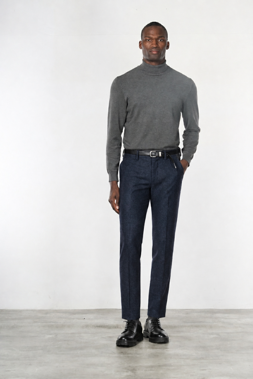 Torino Jog pantalone chino uomo in jersey flanella slim fit