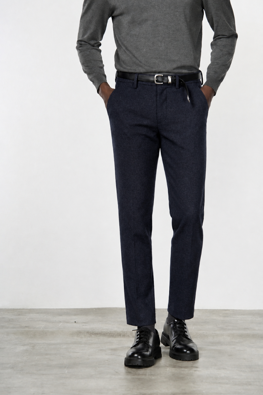 Torino Jog pantalone chino uomo in jersey flanella slim fit