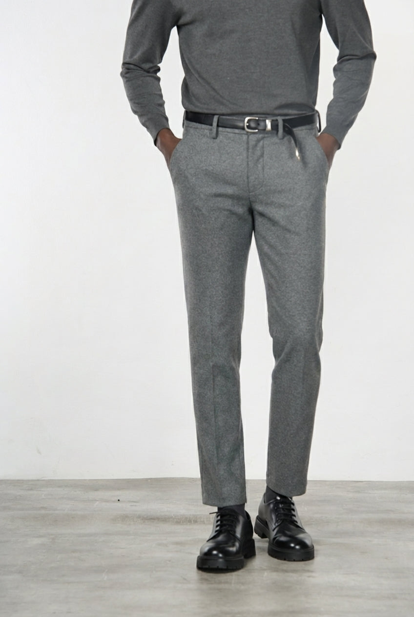 Torino Jog Chinohose für Herren aus Flanell-Jersey mit slim fit