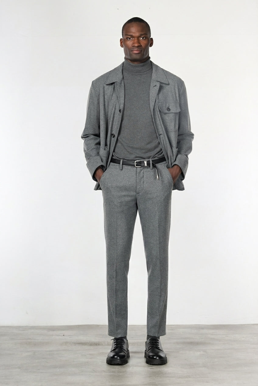 Torino Jog Chinohose für Herren aus Flanell-Jersey mit slim fit