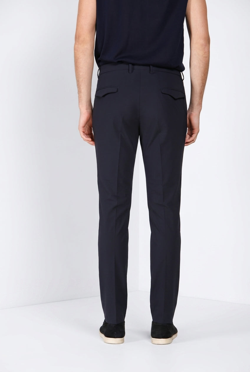 Torino 1 Pinces Dynamic pantalone chino jogger uomo in jersey super tecnico slim fit