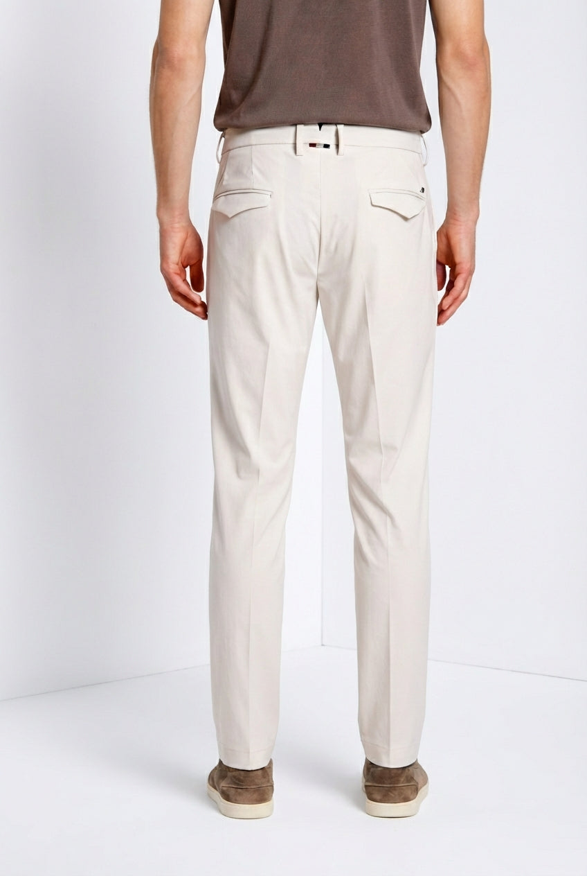 Torino 1 Pinces Dynamic pantalone chino jogger uomo in jersey super tecnico slim fit