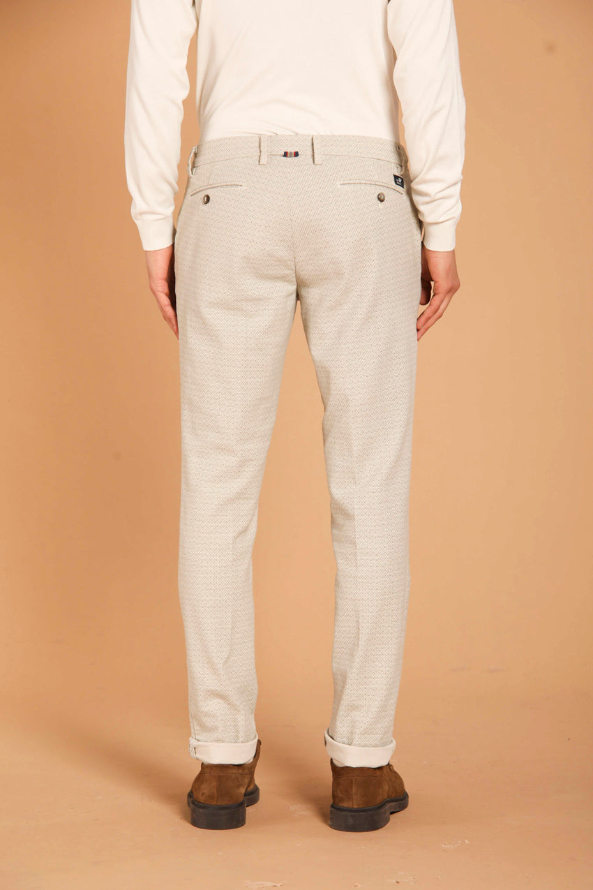 immagine 5 di pantalone chino uomo modello New York, in fustagno di colore ghiaccio, fit regular di Mason's