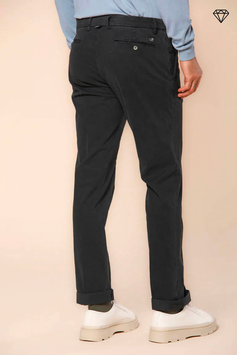 New York pantalone chino uomo in gabardina stretch regular fit ①