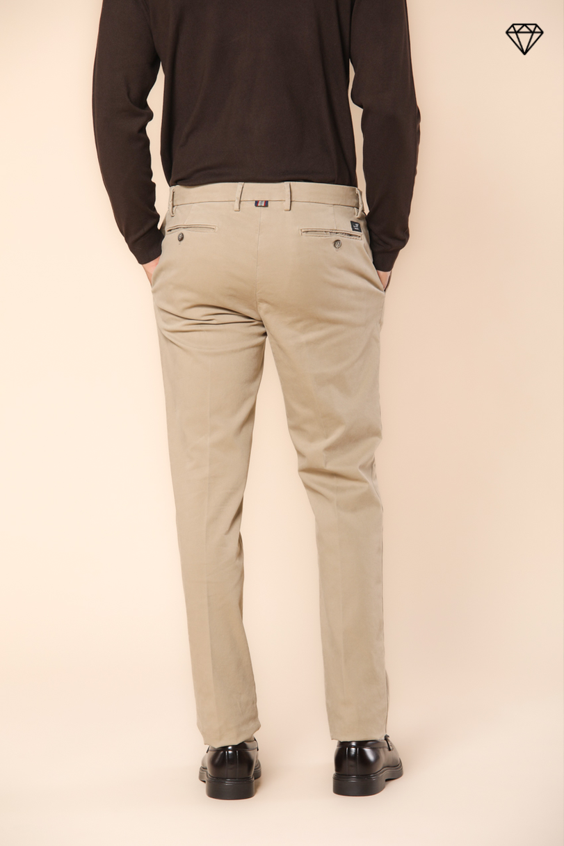 New York pantalone chino uomo in gabardina stretch regular fit ①