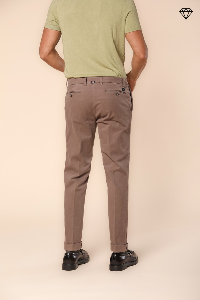 New York pantalone chino uomo in gabardina stretch regular fit ①.