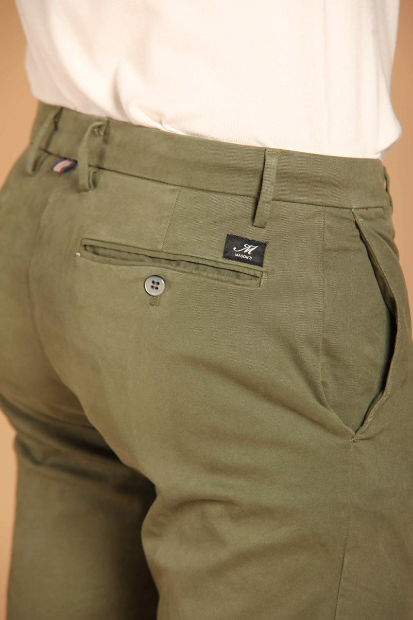 New York pantalone chino uomo in gabardina stretch regular fit ①