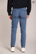 Foto 4 New York pantalone chino uomo in gabardina stretch regular fit ①