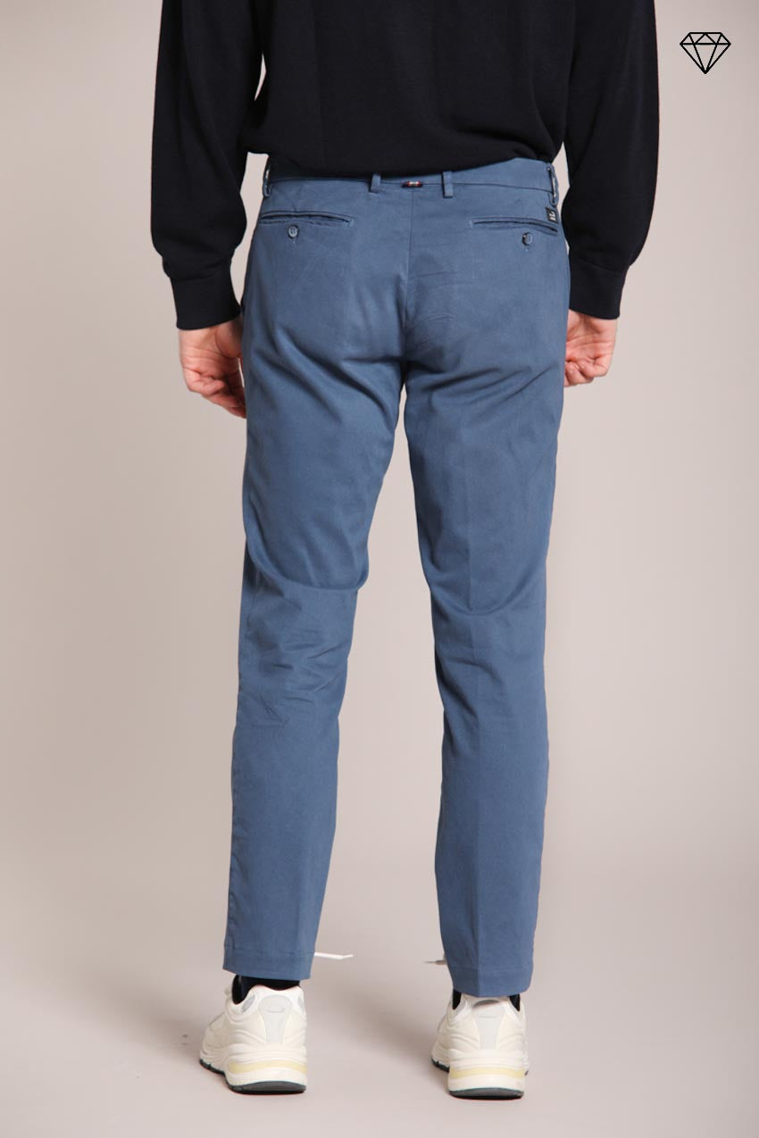 Foto 4 New York pantalone chino uomo in gabardina stretch regular fit ①