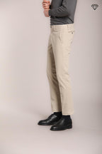 Foto 3 New York pantalone chino uomo in gabardina stretch regular fit ①