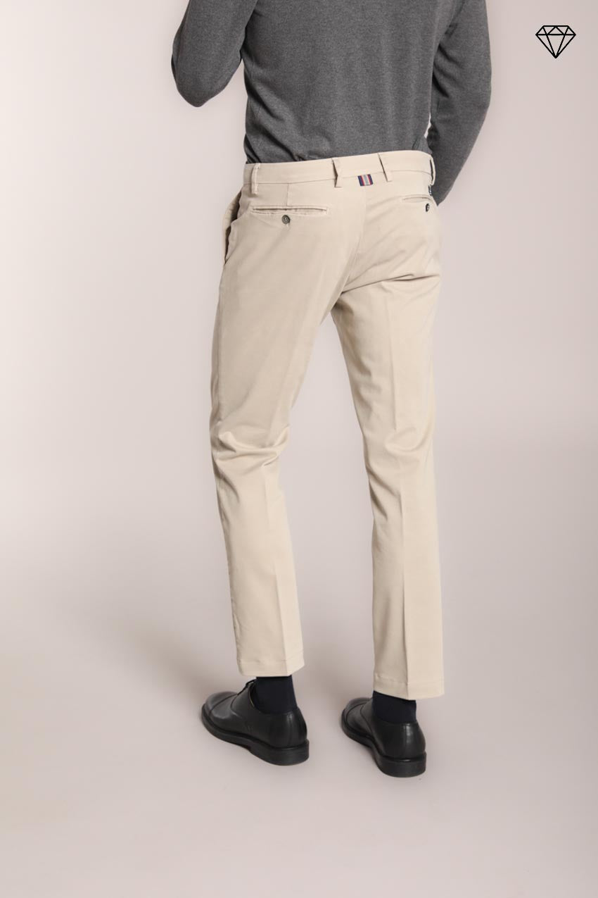 Foto 4 New York pantalone chino uomo in gabardina stretch regular fit ①