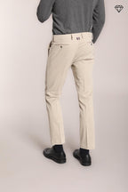 Foto 4 New York pantalone chino uomo in gabardina stretch regular fit ①