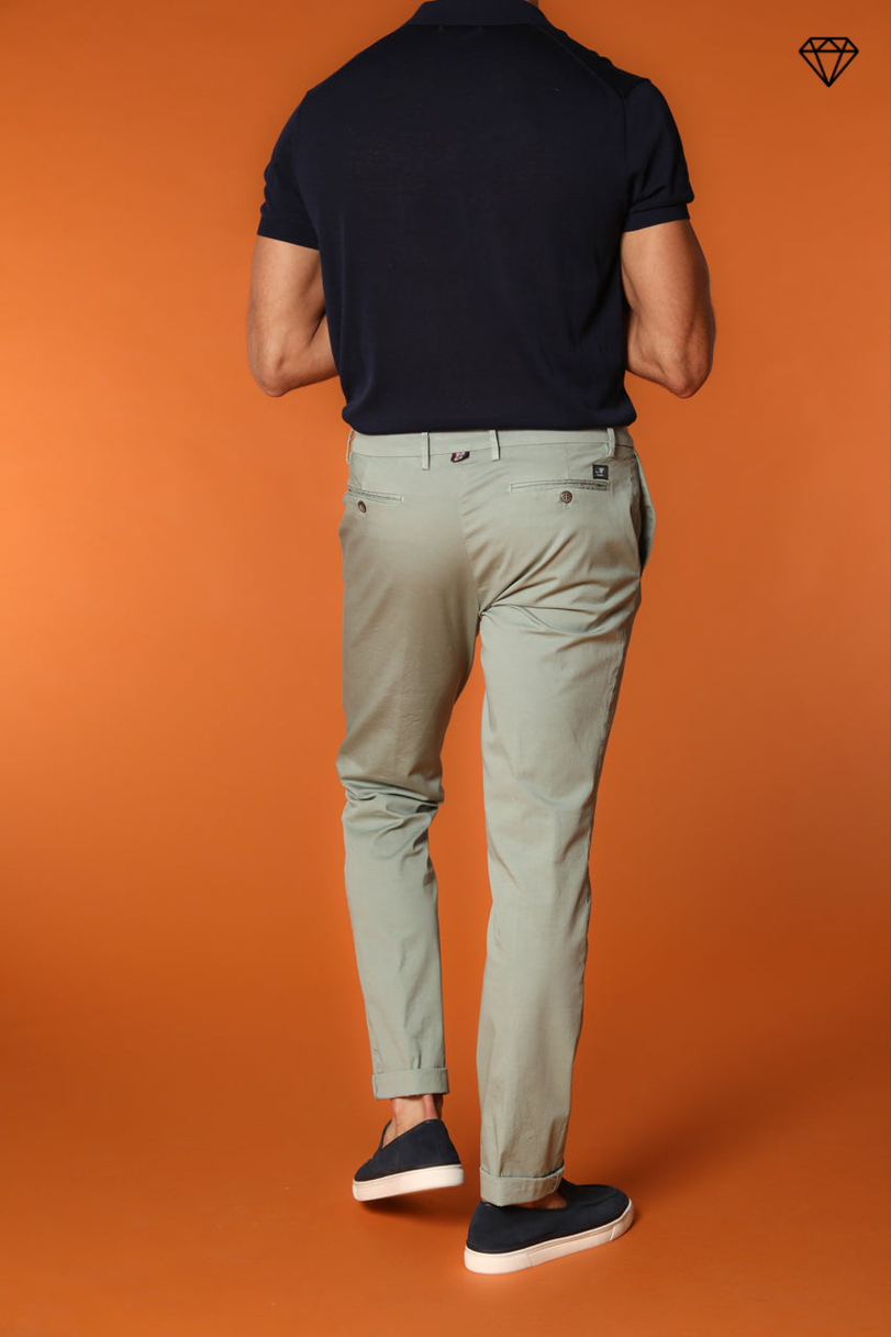 New York pantalone chino uomo in raso stretch regular fit ①