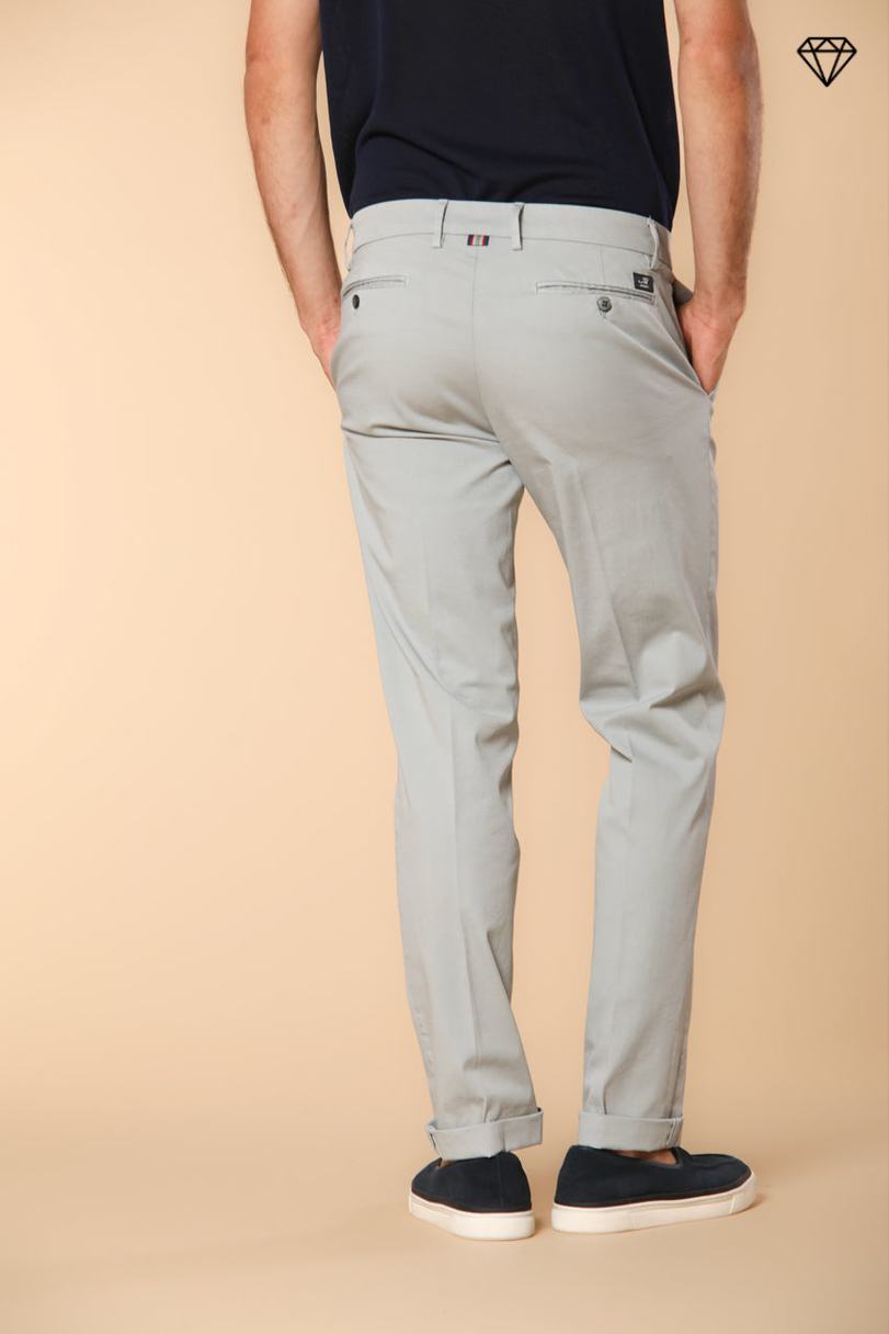 New York pantalone chino uomo in raso stretch regular fit ①