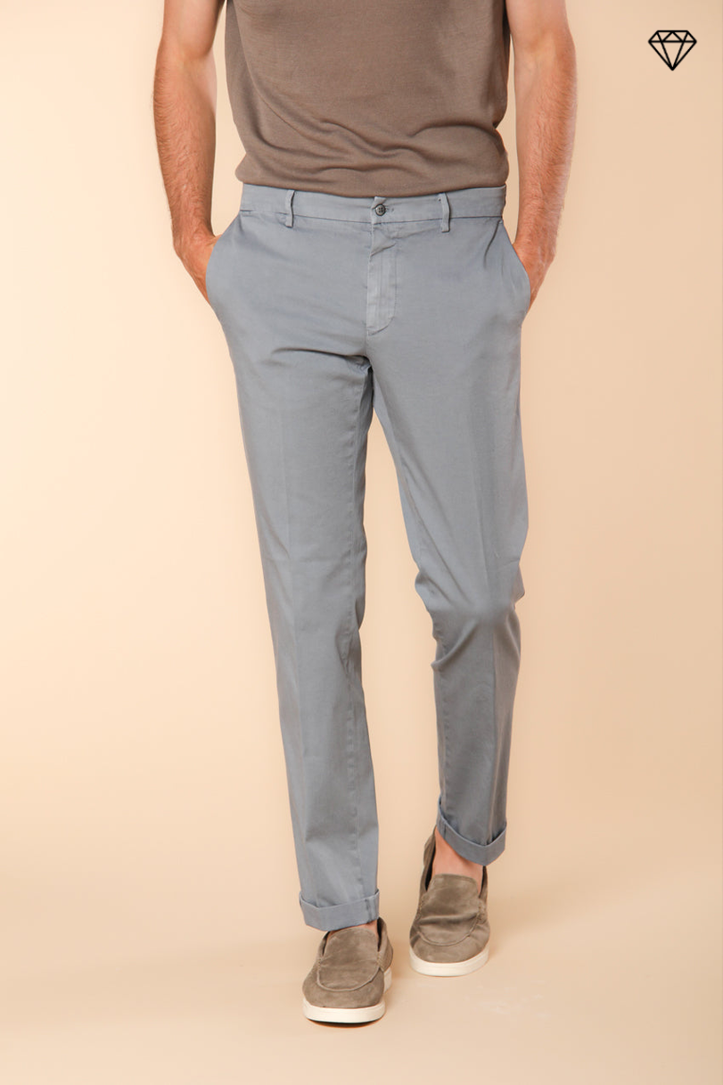 New York Herren Chino Hose aus Stretch-Satin Regular Fit ①