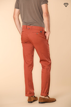 New York pantalone chino uomo in raso stretch regular fit ①