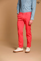 New York pantalone chino uomo in raso stretch regular fit ①