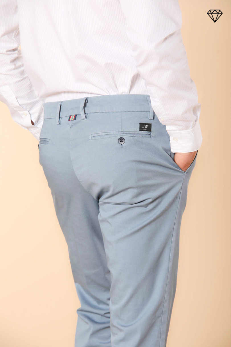 New York pantalone chino uomo in raso stretch regular fit ①