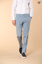 New York pantalone chino uomo in raso stretch regular fit ①