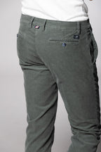 New York pantalone chino uomo in velluto 1000 righe regular fit