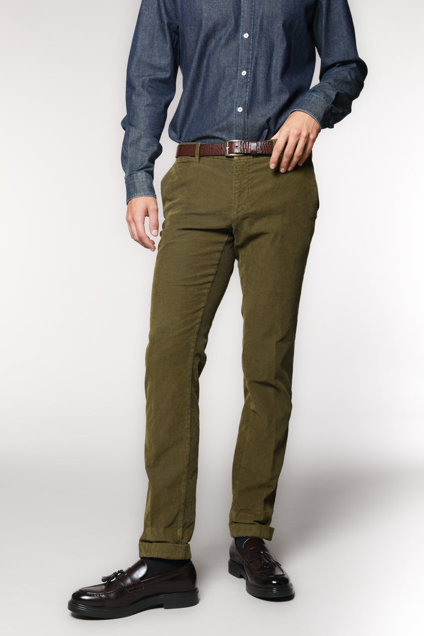 New York Herren Chinohose aus 1000-Rippen Cord Regular Fit