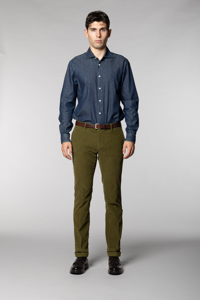 New York Herren Chinohose aus 1000-Rippen Cord Regular Fit