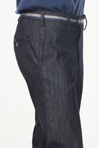 New York Winter pantalone chino uomo in denim stretch regular fit