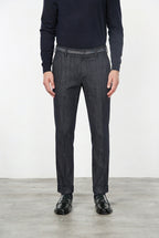 New York Elegance Chinohose für Herren aus Stretch-Denim, Regular Fit