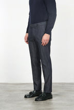 New York Elegance Chinohose für Herren aus Stretch-Denim, Regular Fit