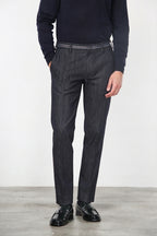 New York Elegance Chinohose für Herren aus Stretch-Denim, Regular Fit
