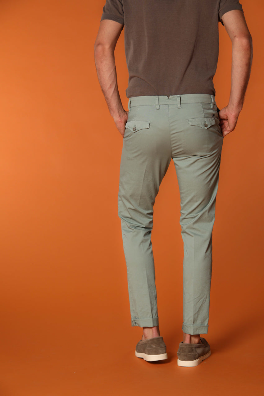 New York City pantalone chino uomo in twill di cotone pima leggero stretch regular fit