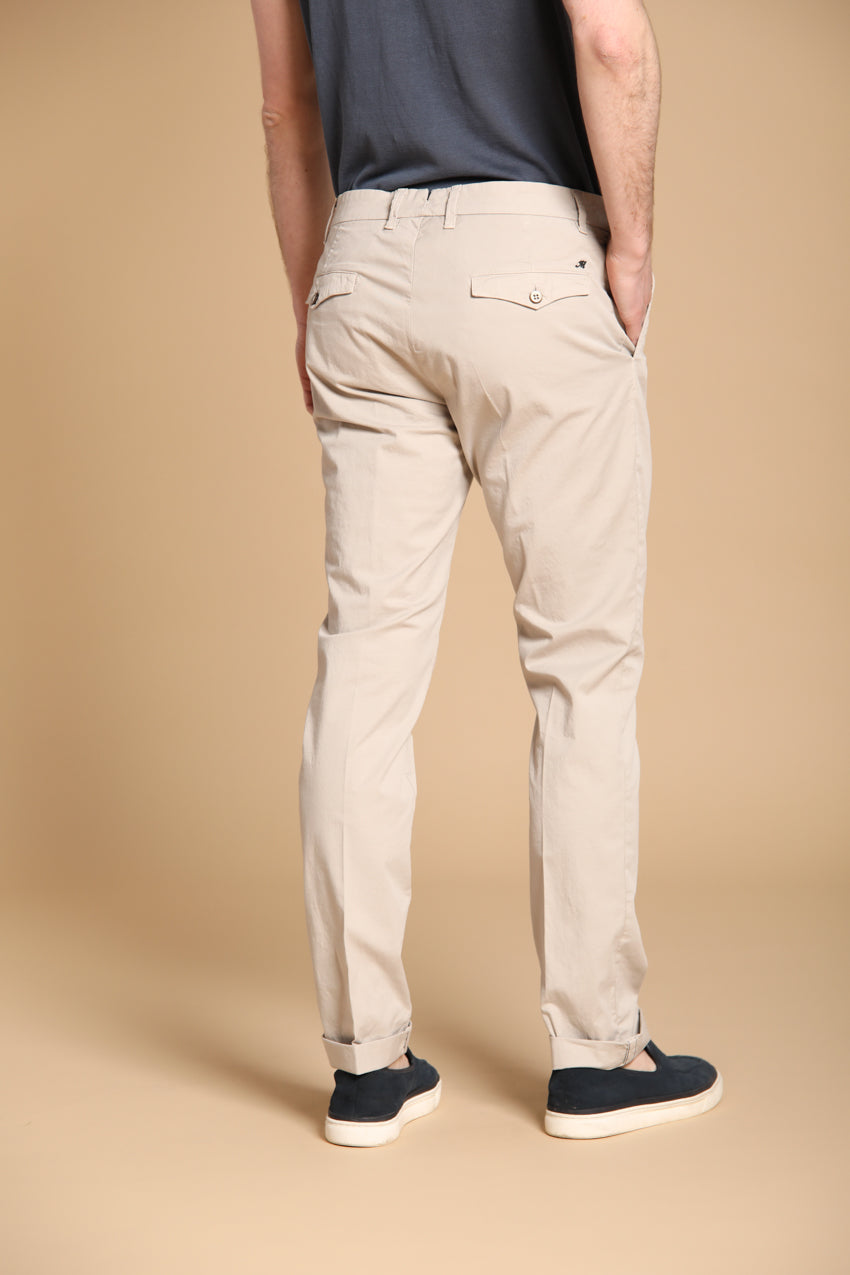 New York City pantalone chino uomo in twill di cotone pima leggero stretch regular fit