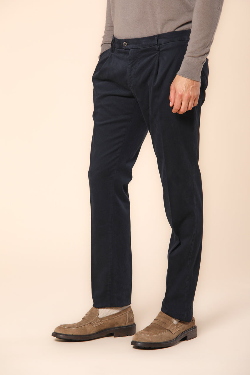 Genova Herren Chino Hose aus Gabardine Regular Fit