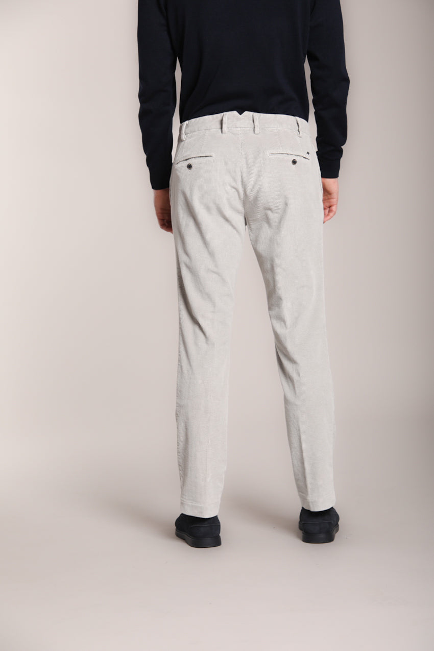 Foto 4 New York Time 1 Pinces pantalone chino uomo in velluto 500 righe regular fit