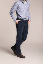 Foto 3 New York Time 1 Pinces pantalone chino uomo in velluto 500 righe regular fit