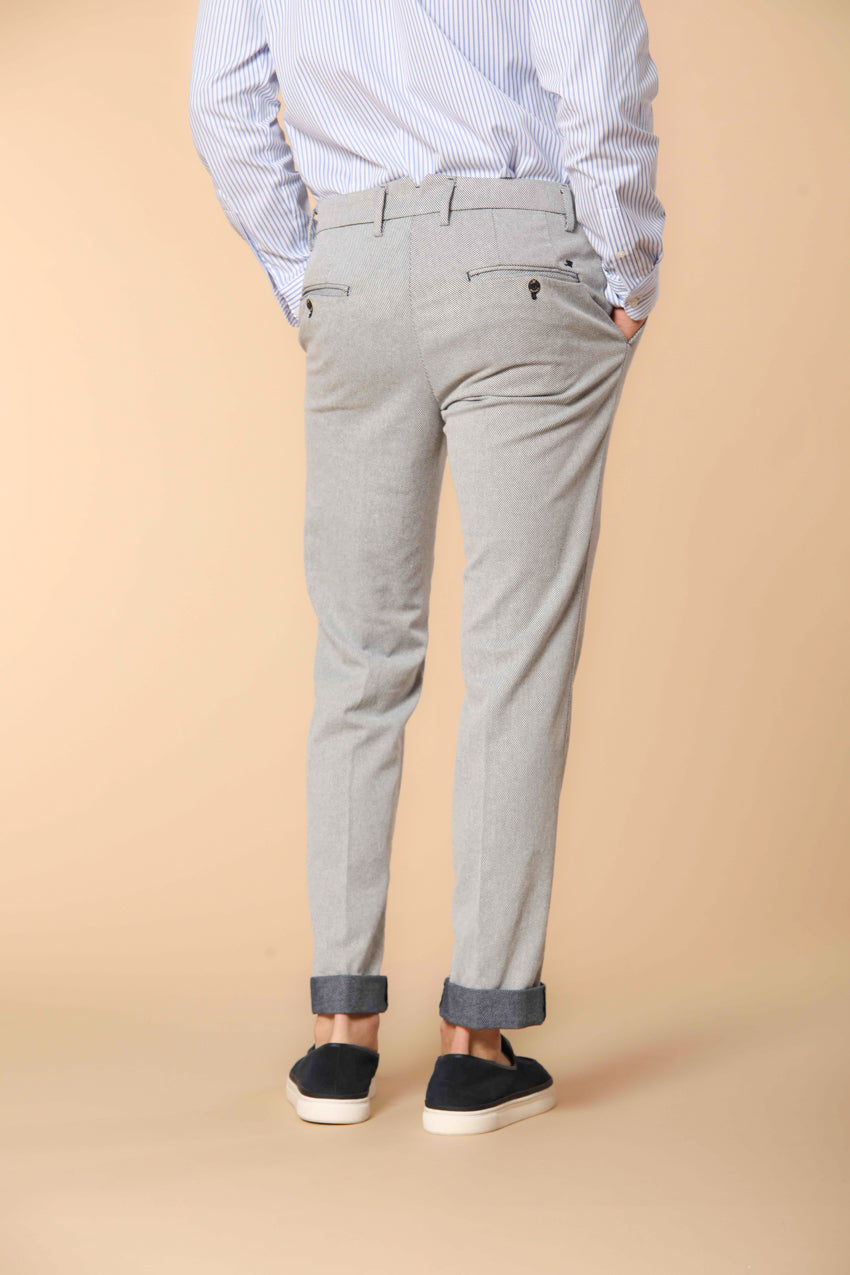 New York Maßgeschneiderte  Herren Chino Hose aus Baumwoll-Cover-Twisted-Faden Regular Fit