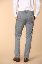 New York Times Elax pantalone chino uomo in cotone chevron regular fit