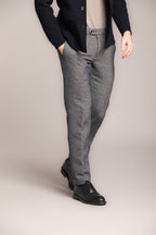 Foto 3 New York pantalone chino uomo stampa resca bicolor regular fit