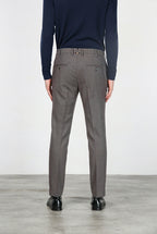 New York Chinohose für Herren mit Hahnentritt-Muster, fadengefärbt und regular fit
