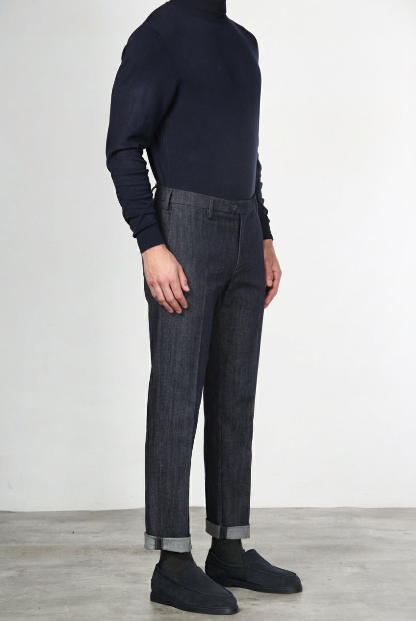 New York Chinohose für Herren aus Stretch-Denim, Regular Fit