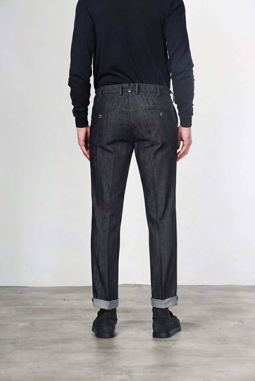 New York Chinohose für Herren aus Stretch-Denim, Regular Fit